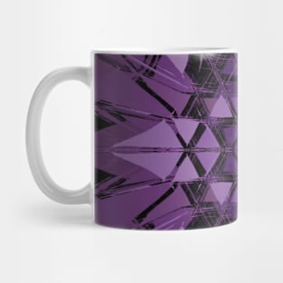 Purple Geometric Stained Glass Window Mug